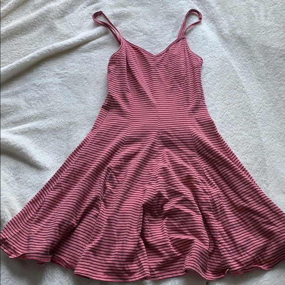 Pink and Black striped dress - Picture 1 of 1